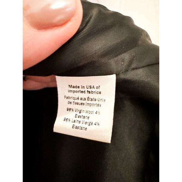 Chaiken and Capone Black Virgin Wool Tuxedo  Blazer Size 0 - Picture 8 of 8